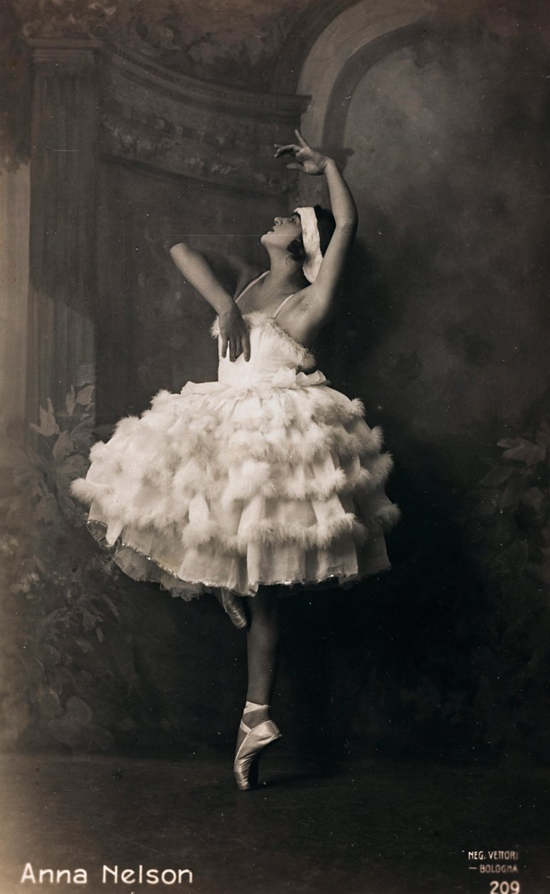 Portrait of a Ballerina, Postcard by Italian Photographer