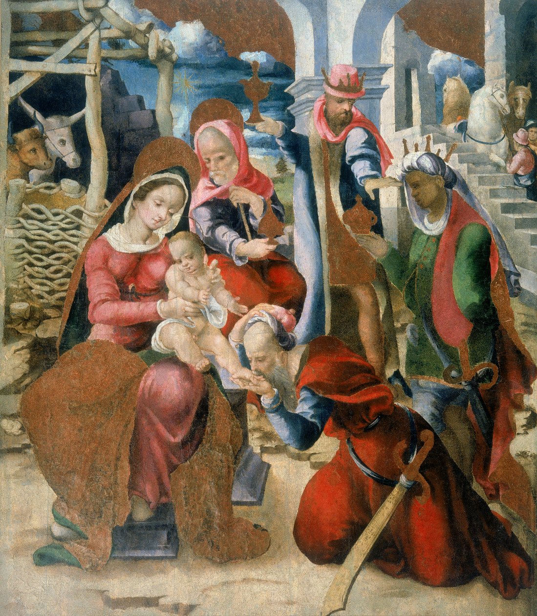 Adoration of the Magi by Italian School: Fine art print