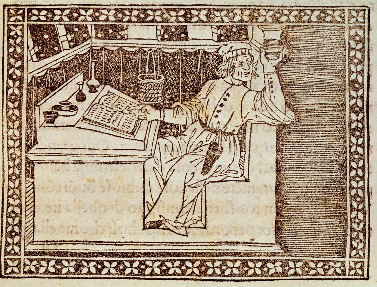 Apothecary Practitioner, Florentine Engraving from The Book of Chess by Italian School