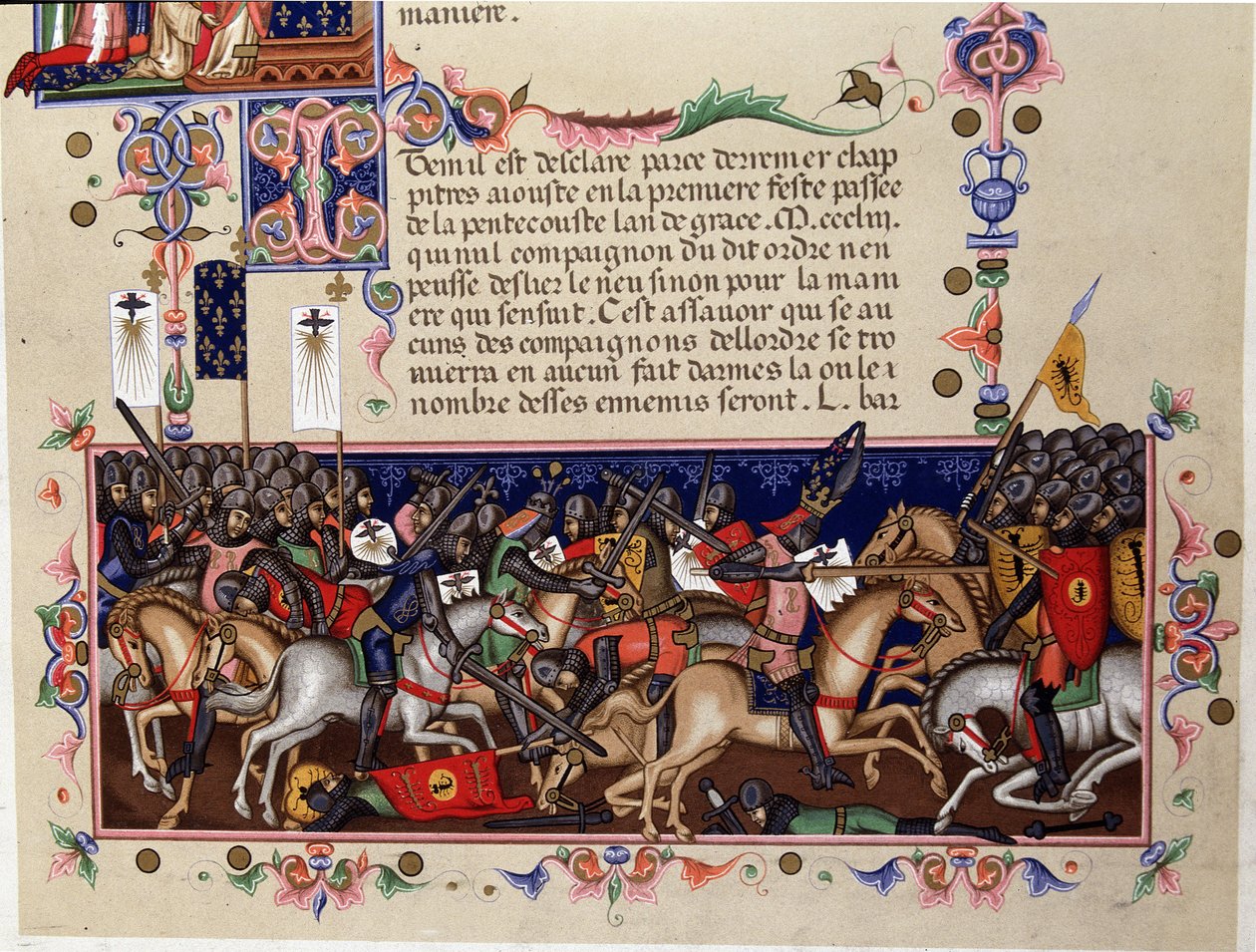 Battle Scene during the Crusades - (detail) by Italian School