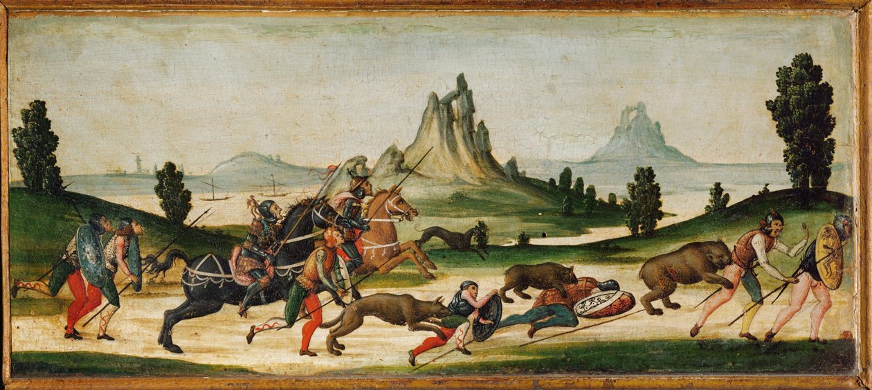 Bear Hunting by Italian School