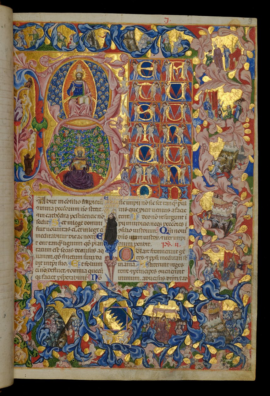 Beatus Vir, Christ in Majesty, King David by Italian School