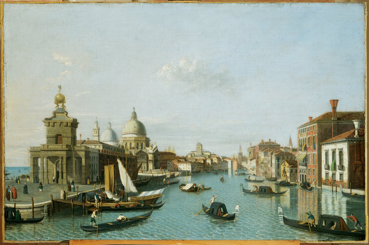 Venice, Canale Grande with Dogana and Santa Maria della Salute by Italian School