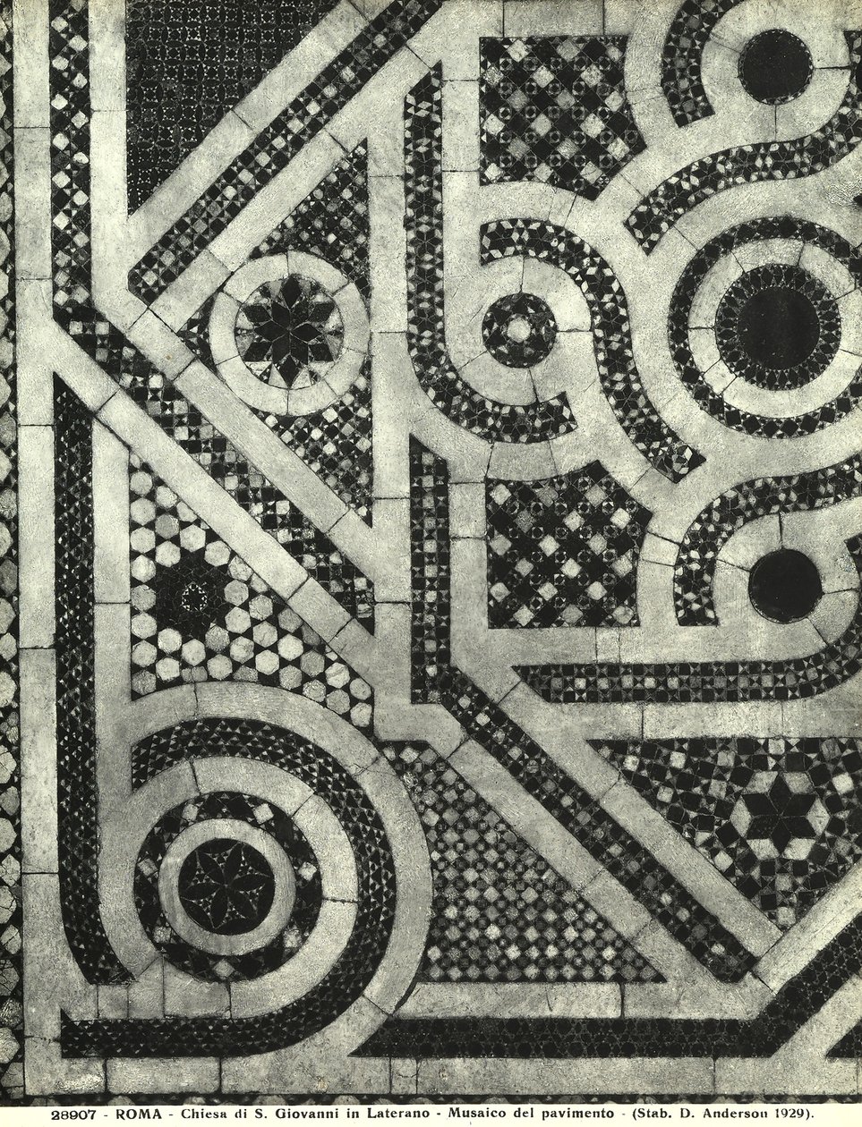 Detail of the Cosmatesque Floor of the Basilica of San Giovanni in Laterano, Rome by Italian School