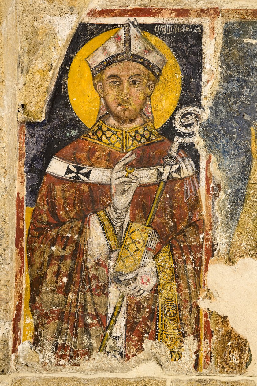 Detail of the Triptych Depicting San Cataldo, Crypt of the Cathedral by Italian School