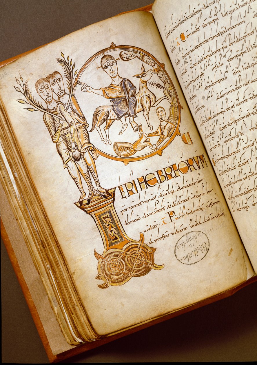 Entrance in Jerusalem Manuscript from the Bologna School by Italian School