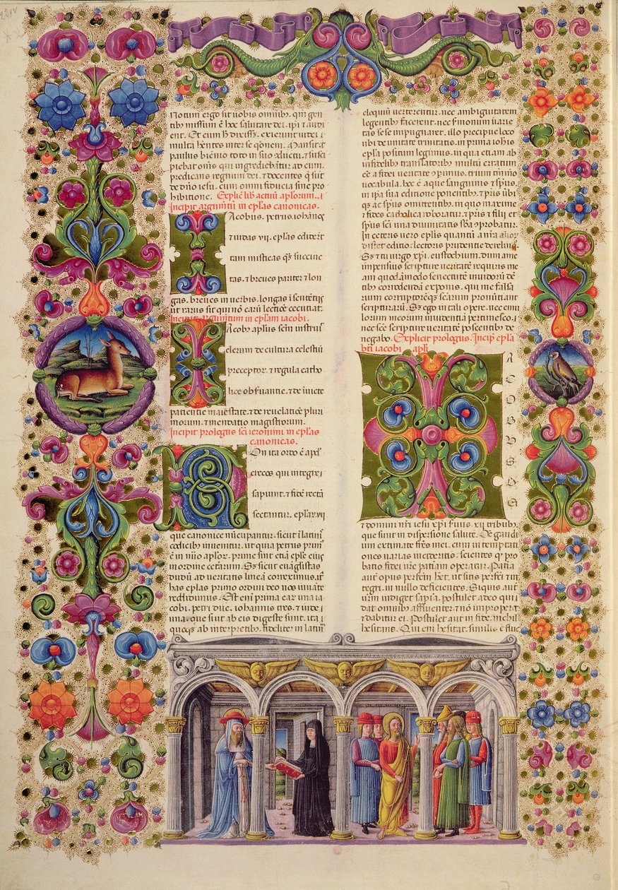 Book of Jacob, from the Borso d'Este Bible. Vol 1