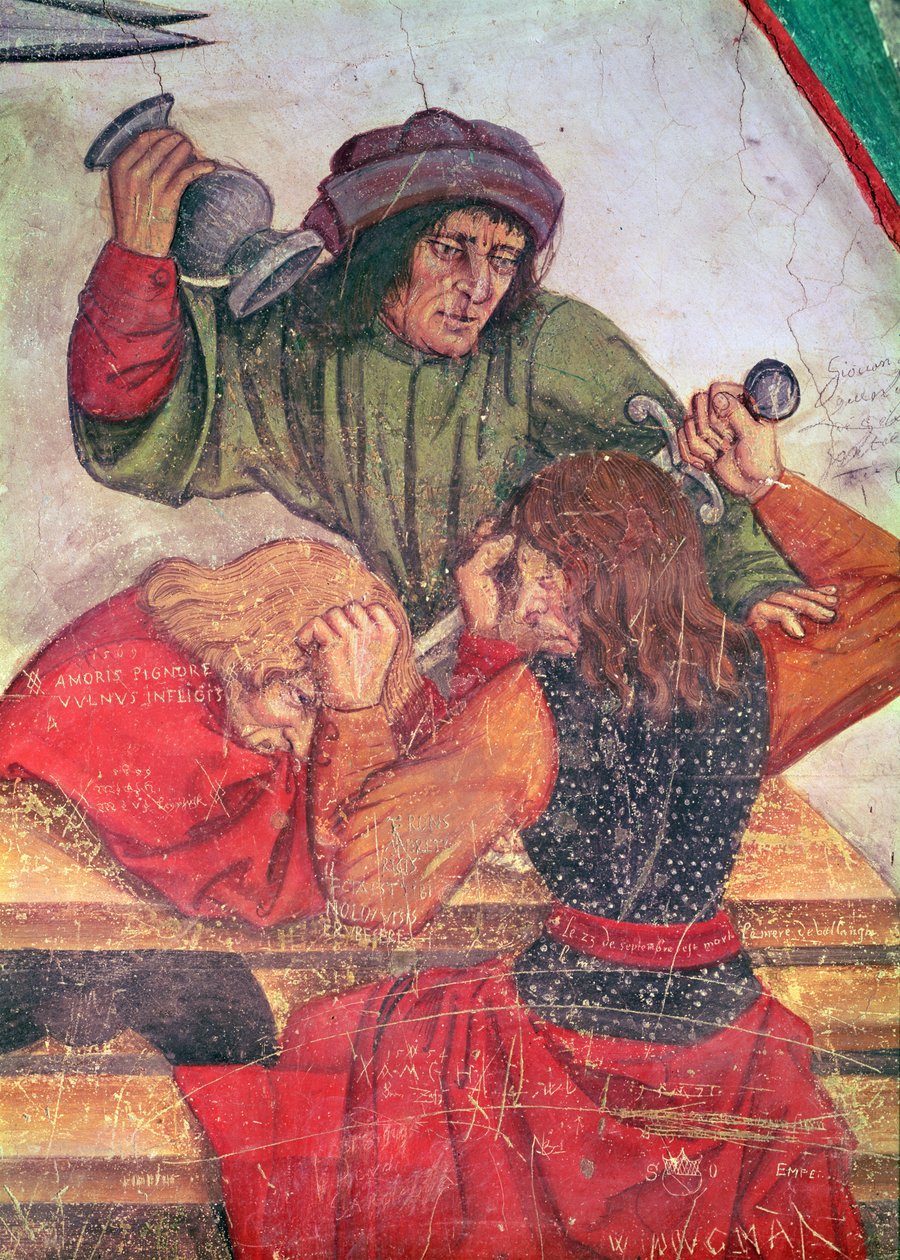 Interior of an Inn (detail) by Italian School