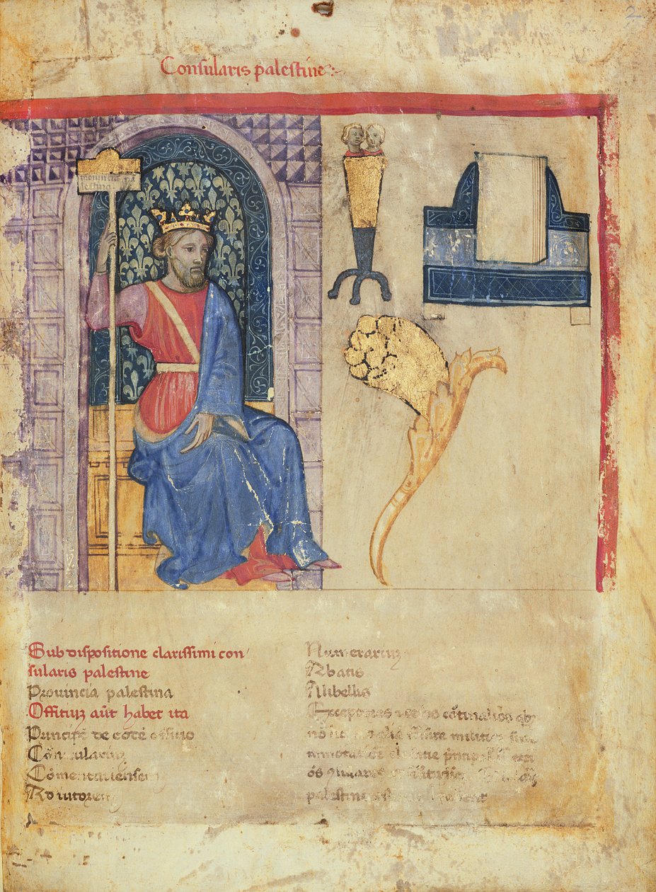 Consularis Palestine, from the Notitia Dignitatum by Italian School