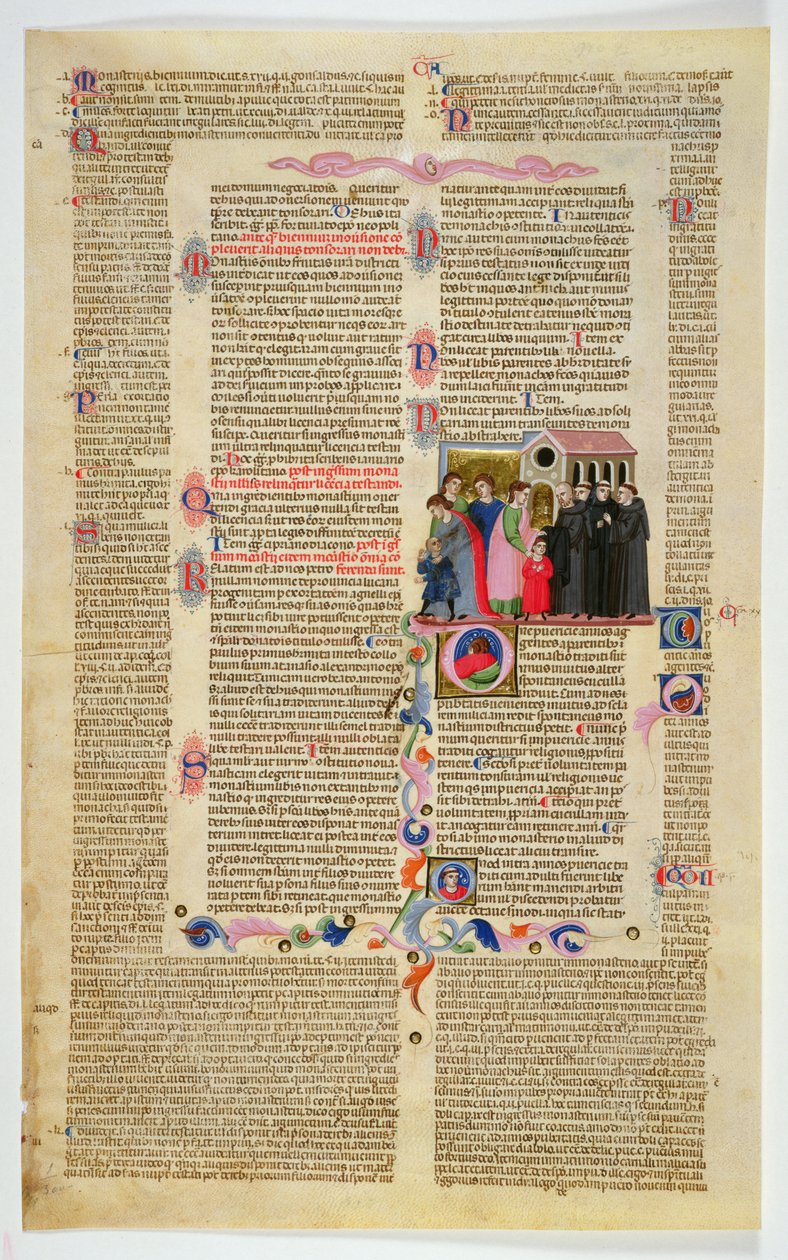 Leaf with miniature from Gratian