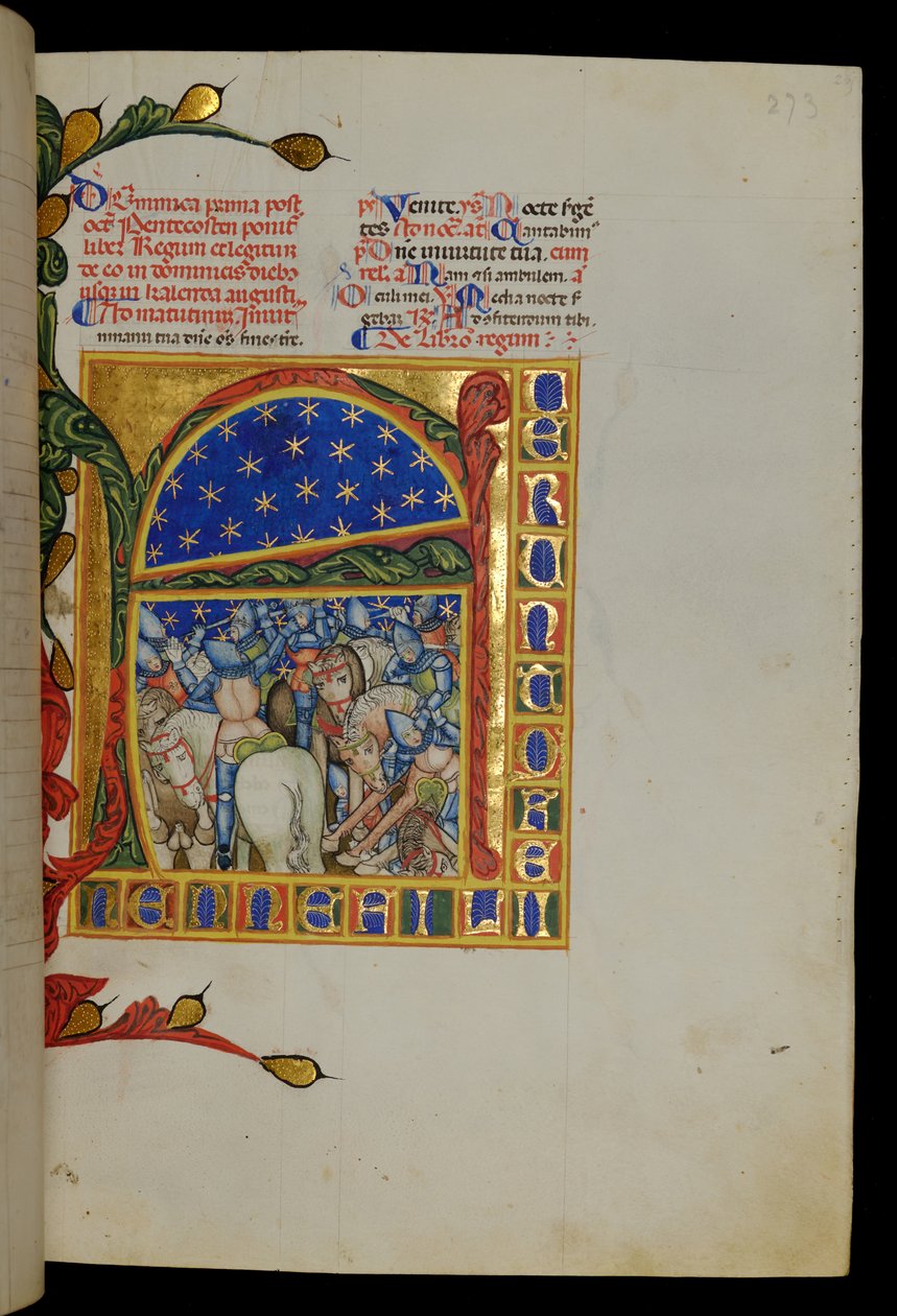 Old Testament Battle Scene by Italian School