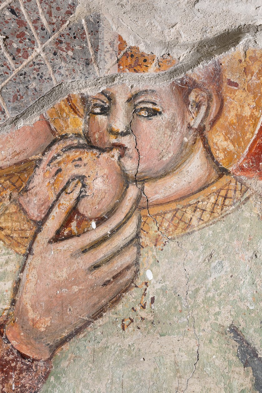 Particular Madonna Breastfeeding the Child (fresco) by Italian School