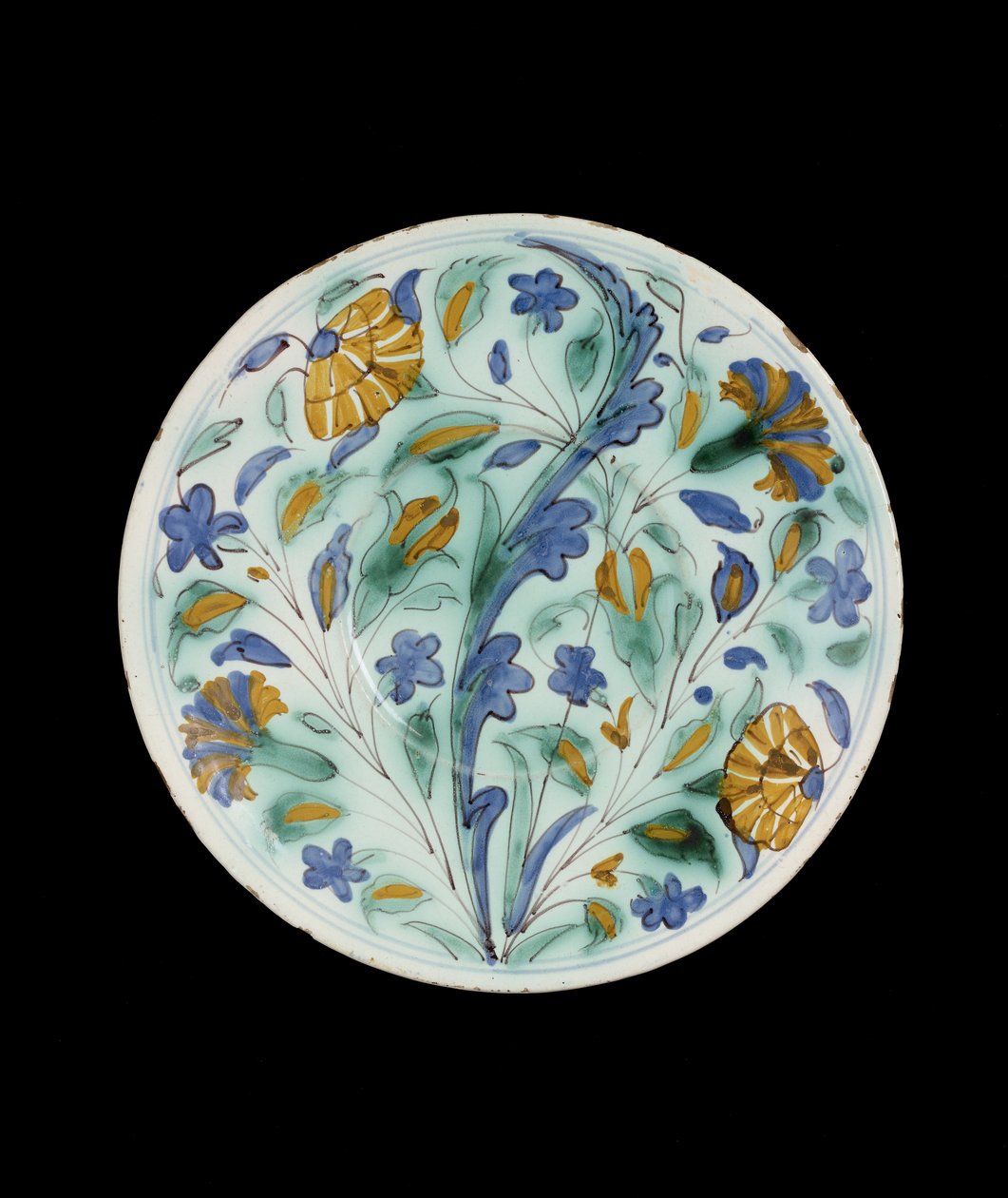 Plate Imitating Turkish (Iznik) Pottery by Italian School