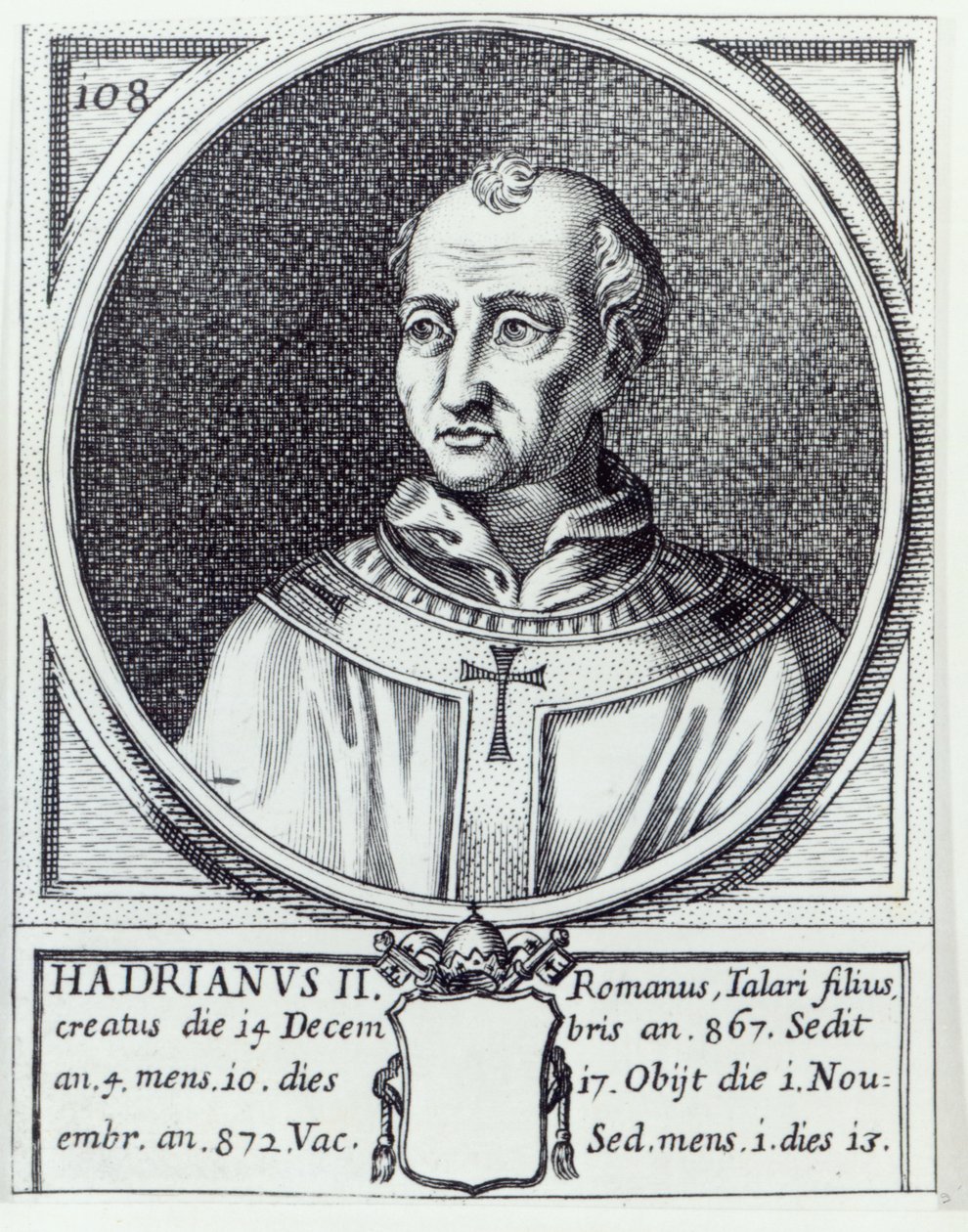 Pope Hadrian II by Italian School: Buy fine art print