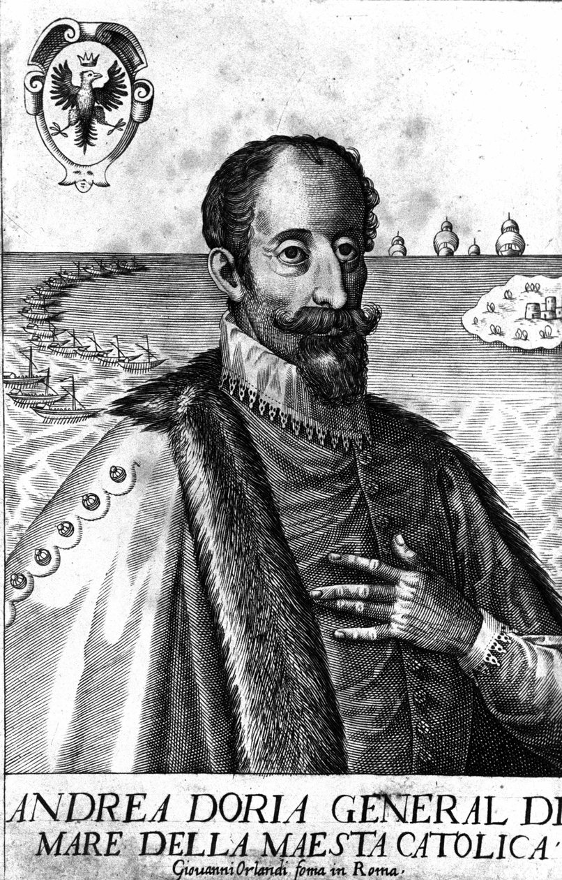 Portrait of Andrea Doria (1466-1560), Italian warman by Italian School