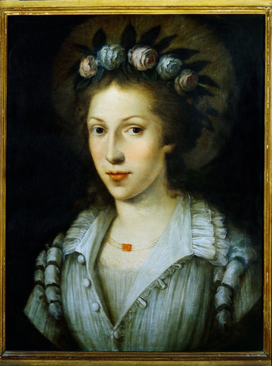 Portrait of Saint Mary Magdalene of Pazzi by Italian School