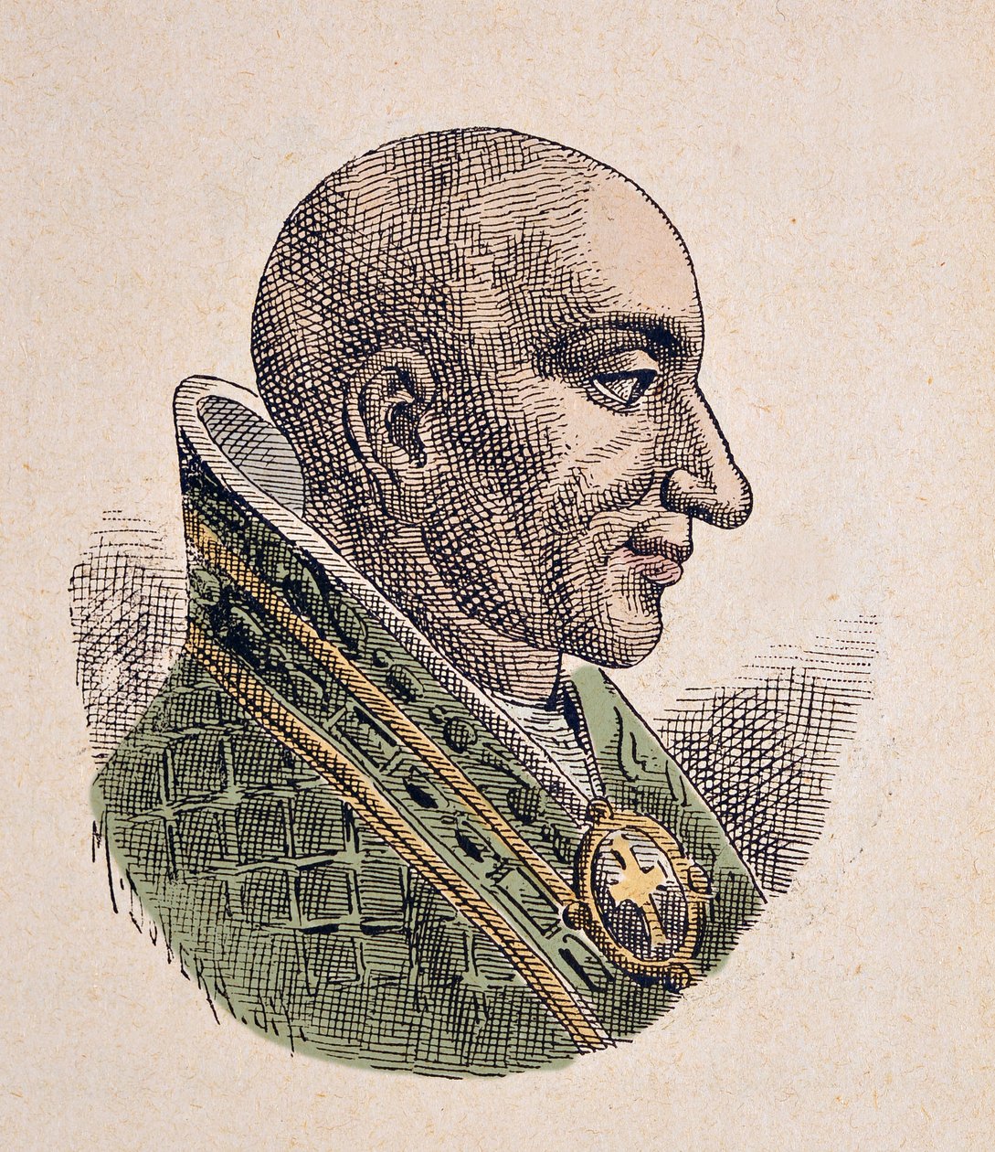 Portrait of Antipope Christopher (903-904) by Italian School
