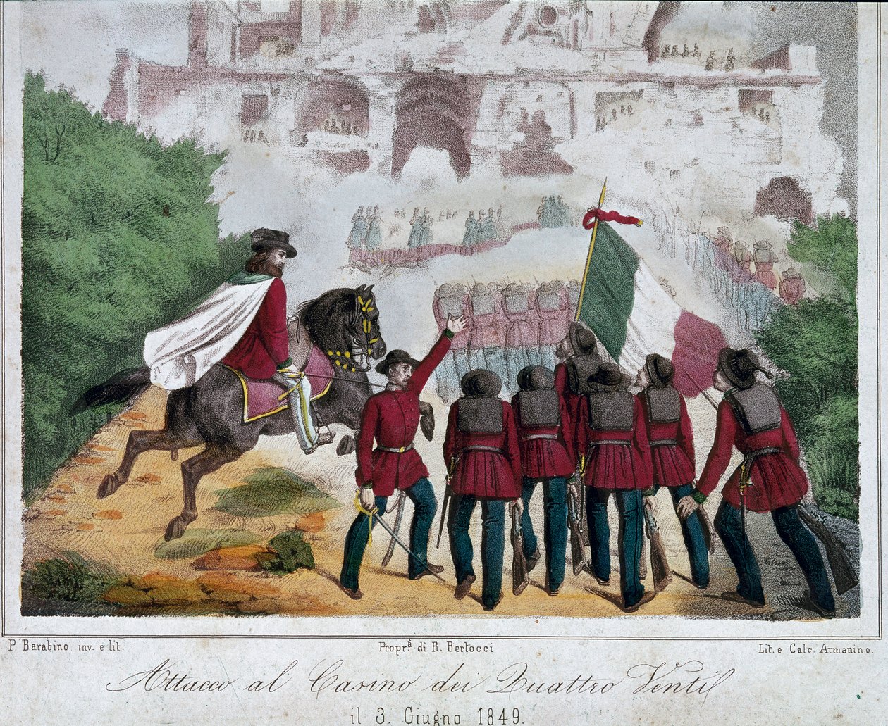 Risorgimento, Roman Republic: the soldiers of Giuseppe Garibaldi by Italian School