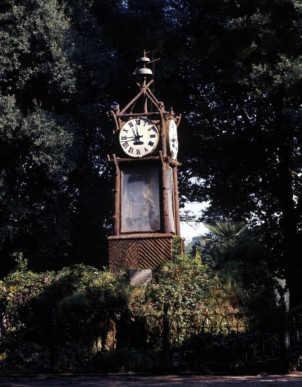 Rome, water clock of the Pincio (Villa Borghese) built in 1867. It was carried out by Dominican Giambattista Embriaco by Italian School