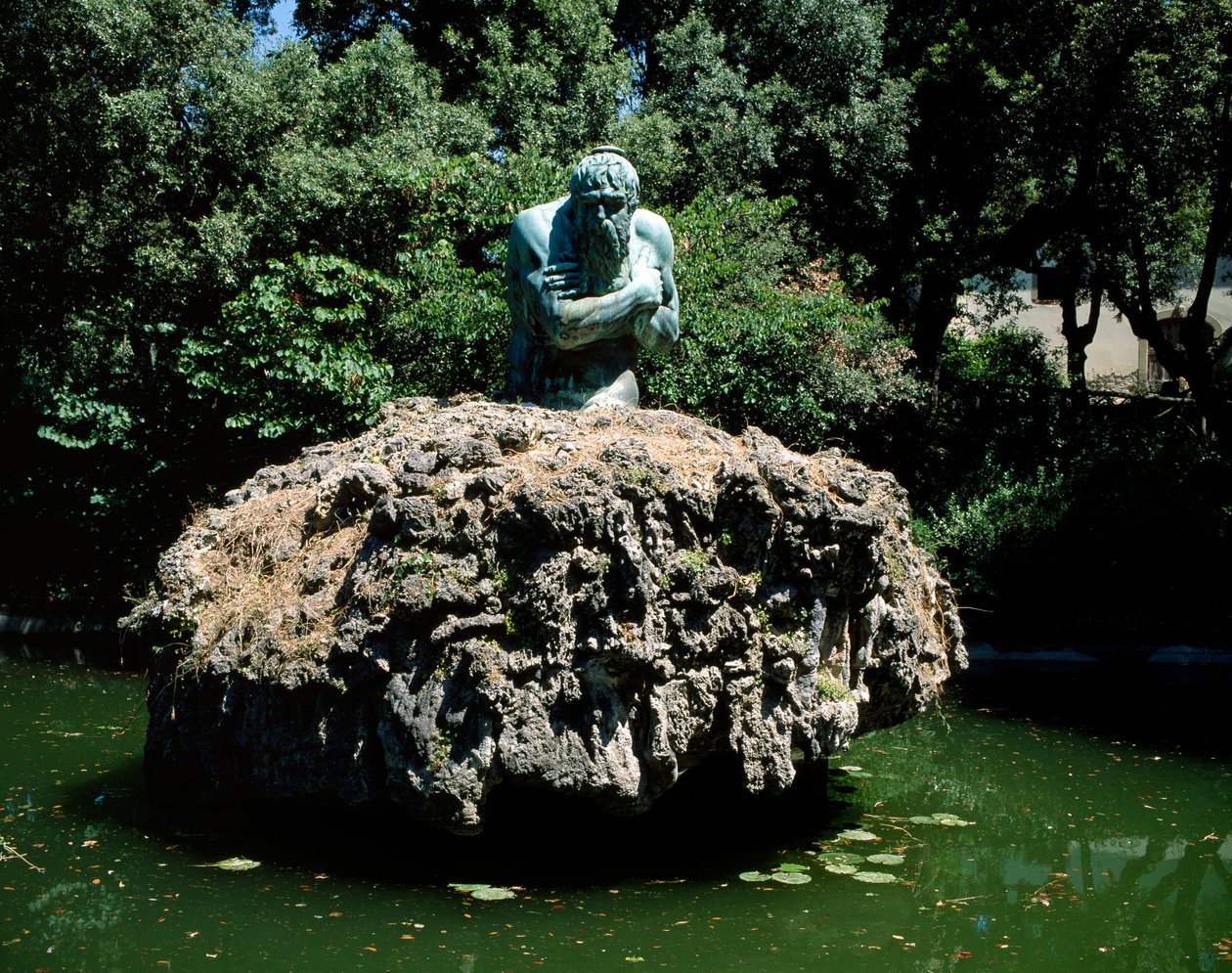 Statue of Apennine, Garden of the Villa di Castello by Italian School