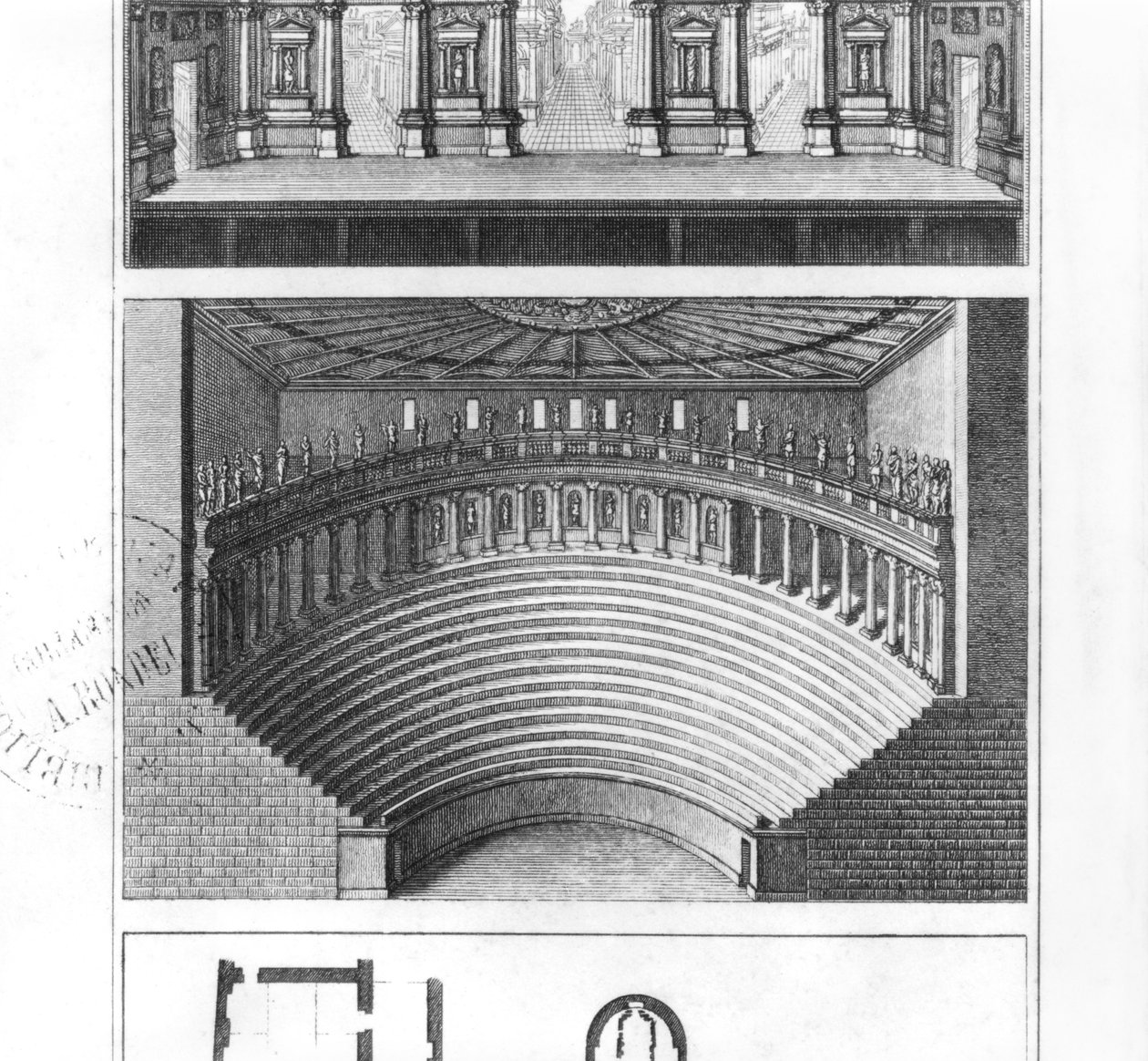 The Olympic Theatre at Vicenza, designed by Andrea Palladio