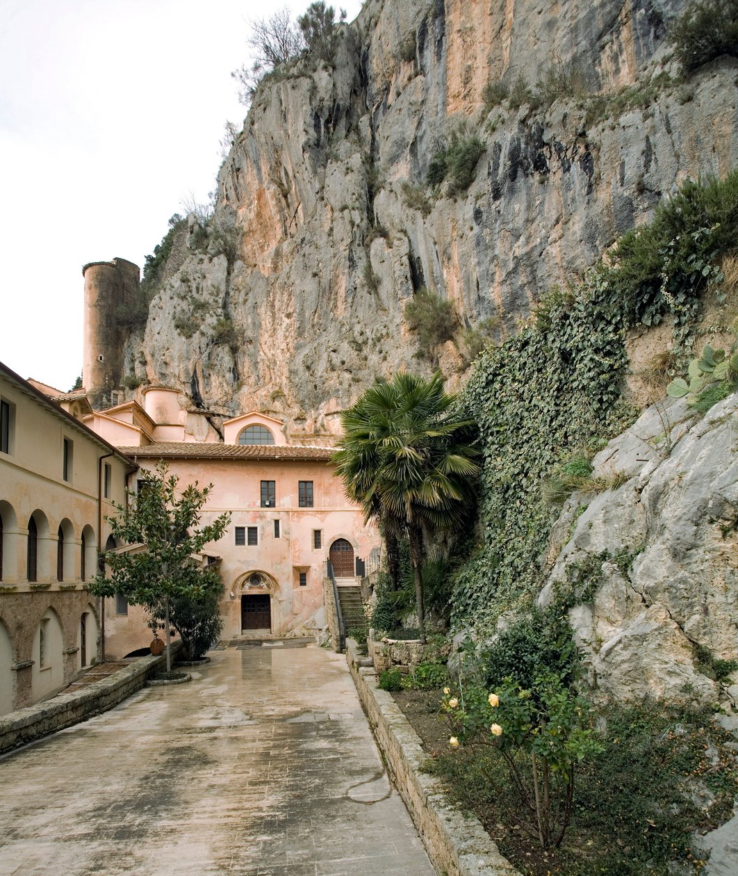 View of the courtyard of the 'Corvi' (Crows), Monastery of St ...
