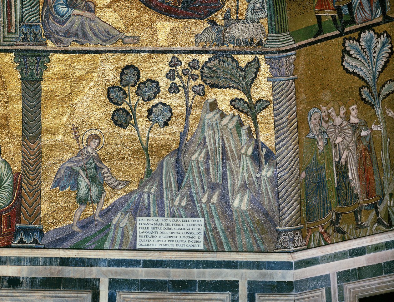 John the Baptist in the Desert by Italian school