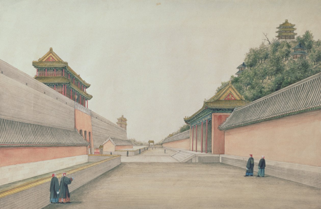 The Imperial Palace in Peking, from a Collection of Chinese Sketches by Ivan Alexandrov