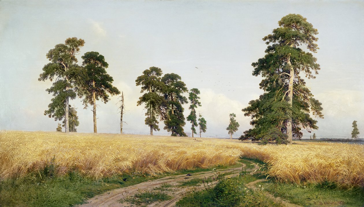 The Field of Wheat by Ivan Ivanovich Shishkin