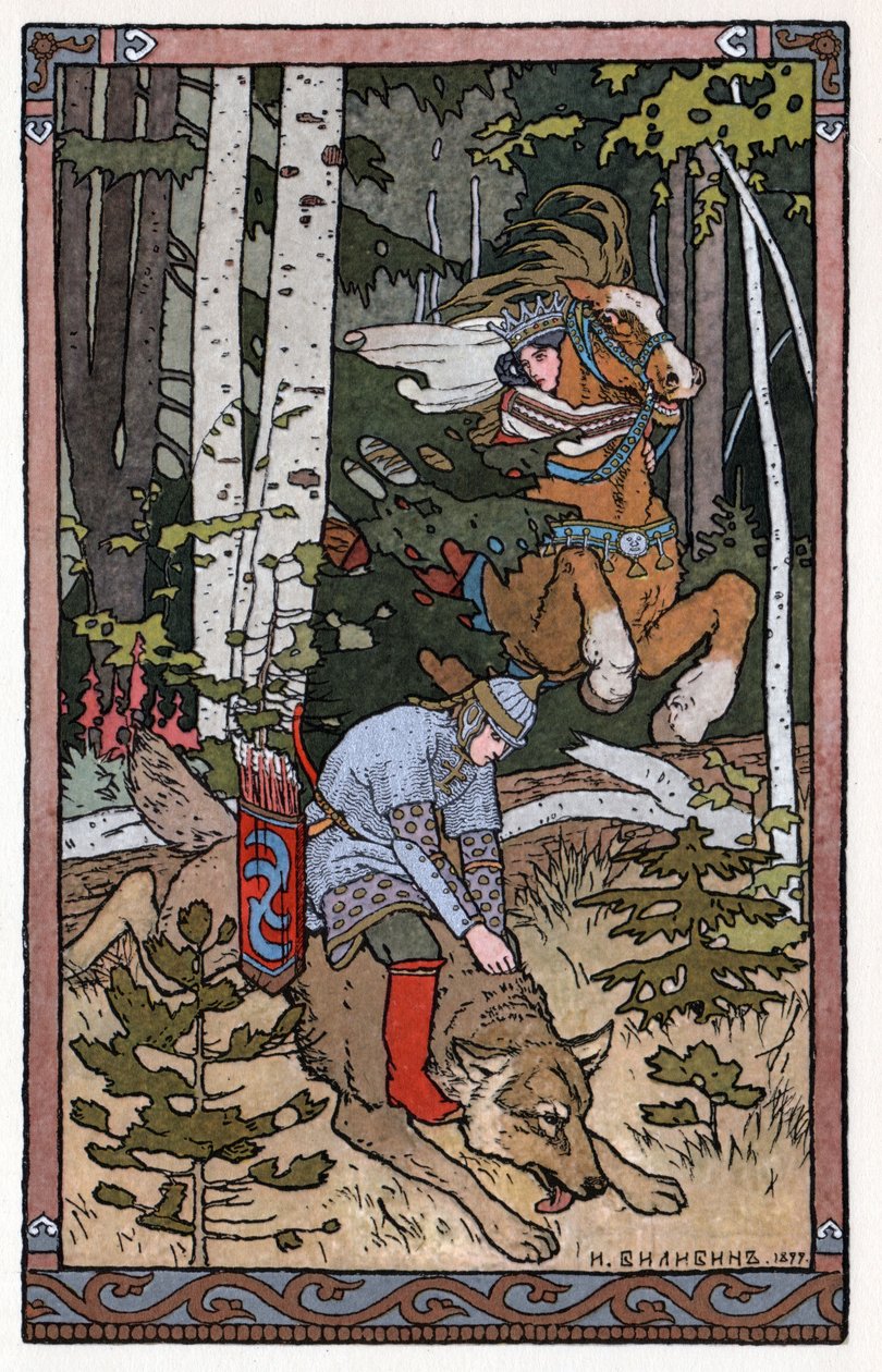 Tsarevitch Ivan, the Fire Bird and the Gray Wolf