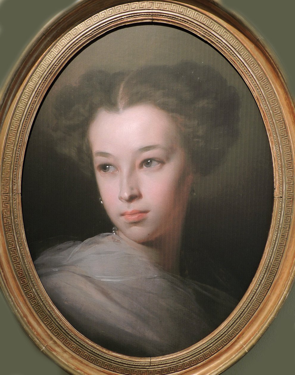 Portrait of Natalia Alexandrovna Pushkina, Countess of Merenberg 1836-1913, Daughter of Poet, 1849 by Ivan Kosmich Makarov