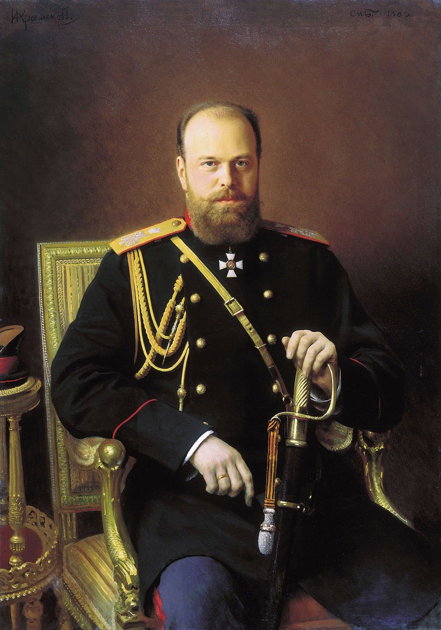 Portrait of the Emperor Alexander III by Ivan Kramskoy