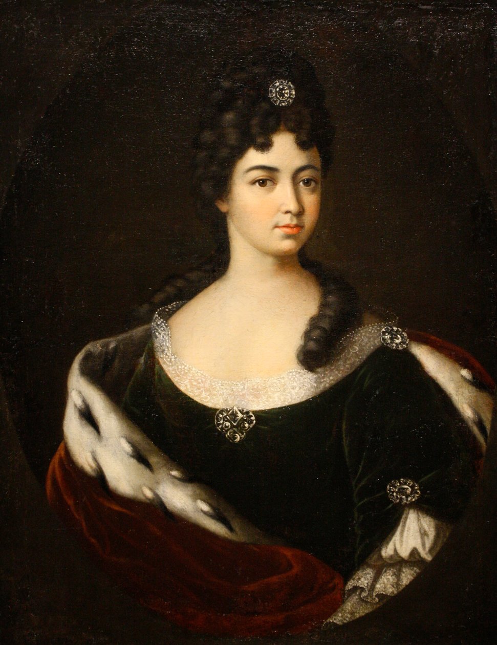 Portrait of Countess Smaragda Maria Cantemir, End of 1710s-Early 1720s by Ivan Nikitich Nikitin