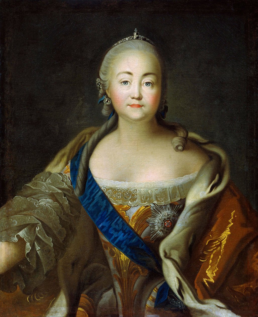 Portrait of Empress Elisabeth by Ivan Petrovich Argunov