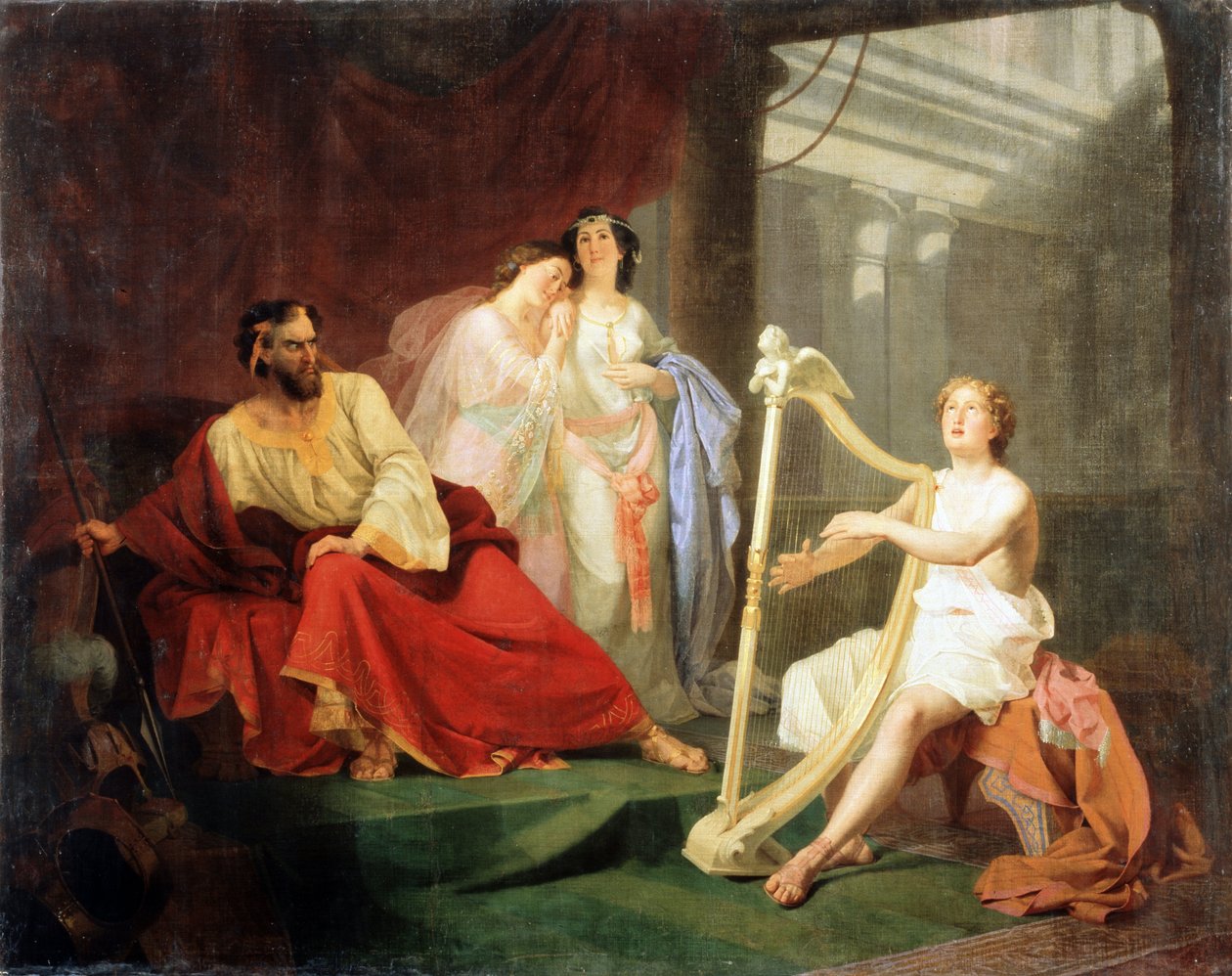 David and King Saul by Ivan Petrovich Keler-Viliandi
