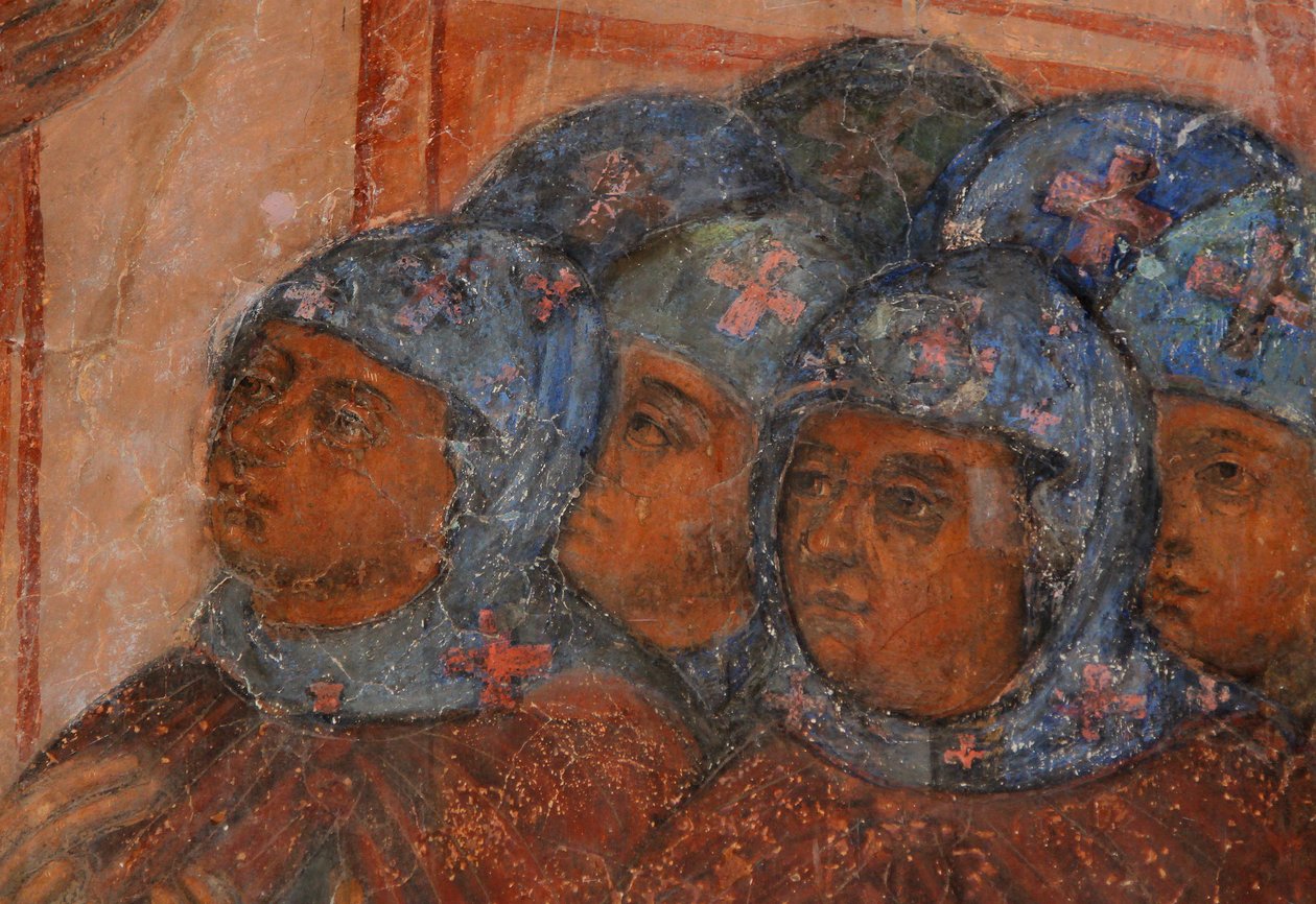 Fresco in the Cathedral of Our Lady of the Sign, Novgorod, Early 18th century by Ivan Yakovlevich Bakhmatov