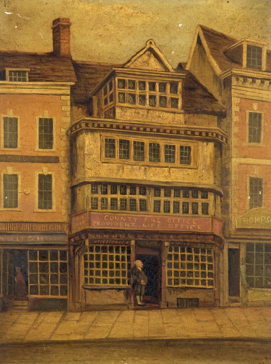 Gloucester Old Bank by J. R. Orton: Premium art reproduction