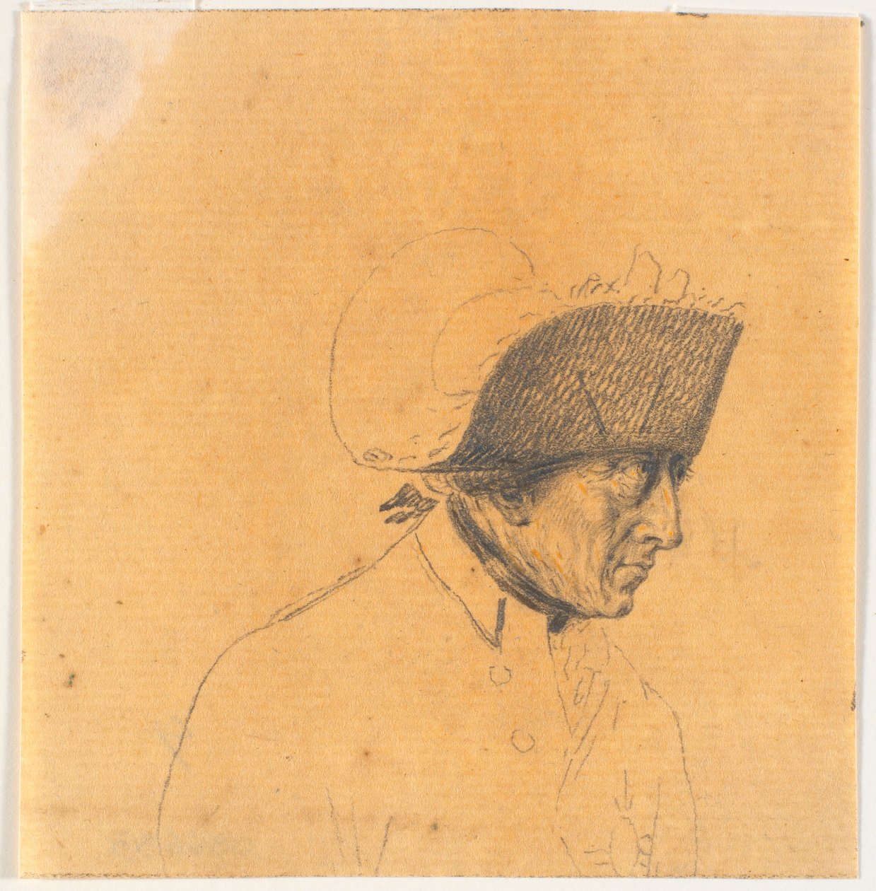 Preparatory Work for One of the Heads for the Engraving: Frederick the Great Riding Home After a Review at Potsdam by J.F. Clemens