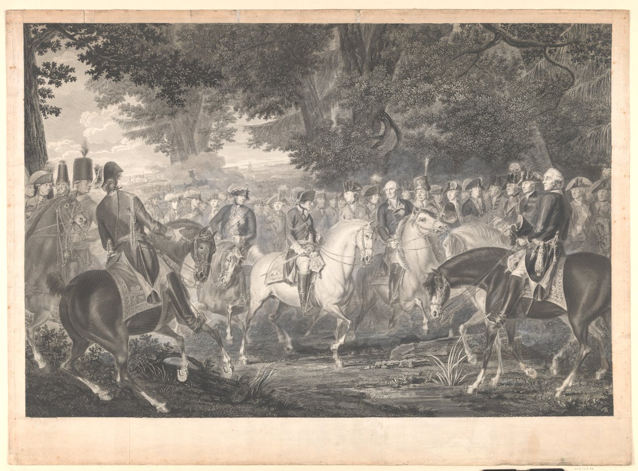 Frederick the Great Riding Home After a Review at Potsdam by J.F. Clemens