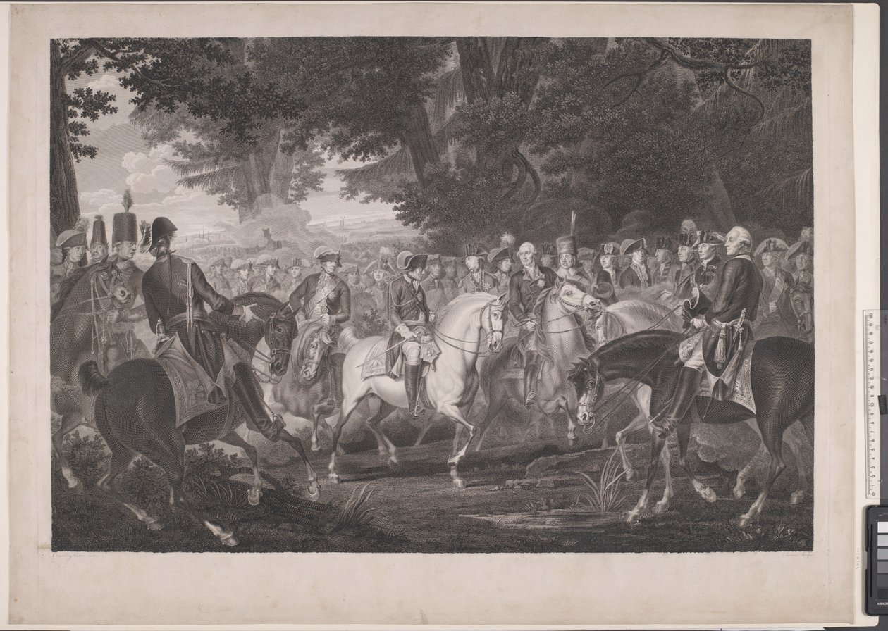 Frederik the Great Riding Home after a Review at Potsdam by J.F. Clemens