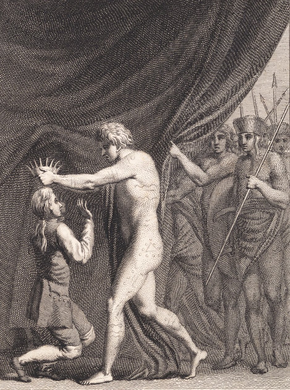 Niels Klim Crowned Emperor over the Qvamites by J.F. Clemens