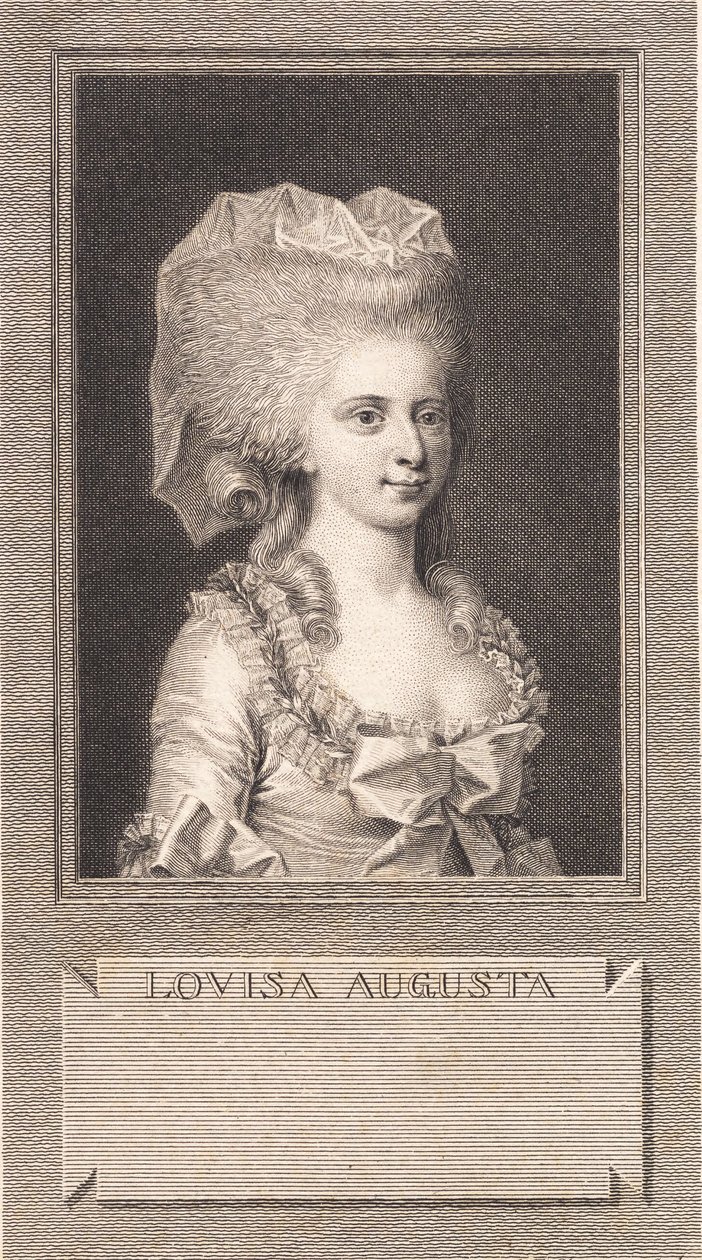 Portrait of Princess Louise Augusta by J.F. Clemens
