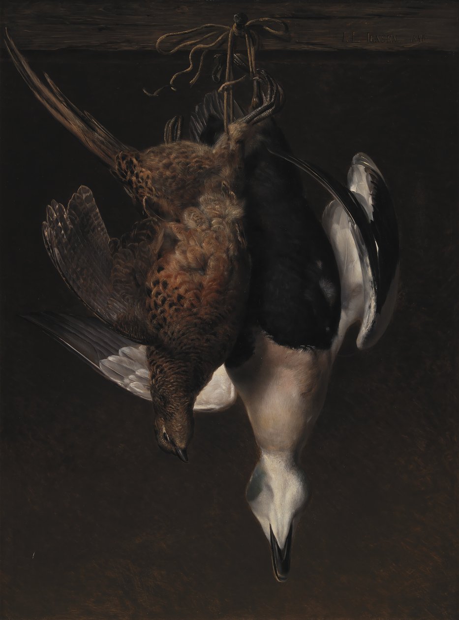 Game. A Pheasant and an Eider by J.L. Jensen