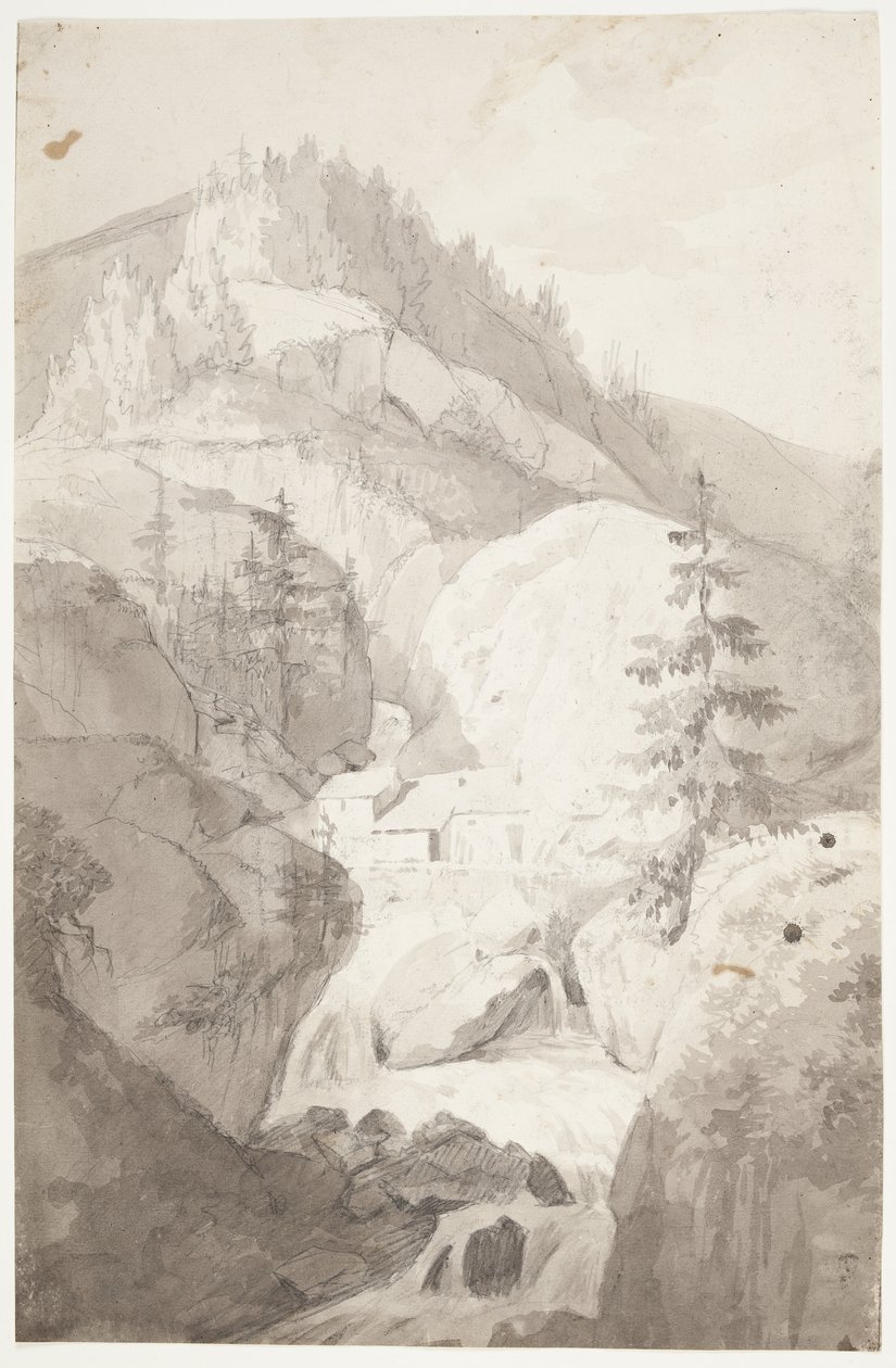 A Waterfall at St. Pierre d