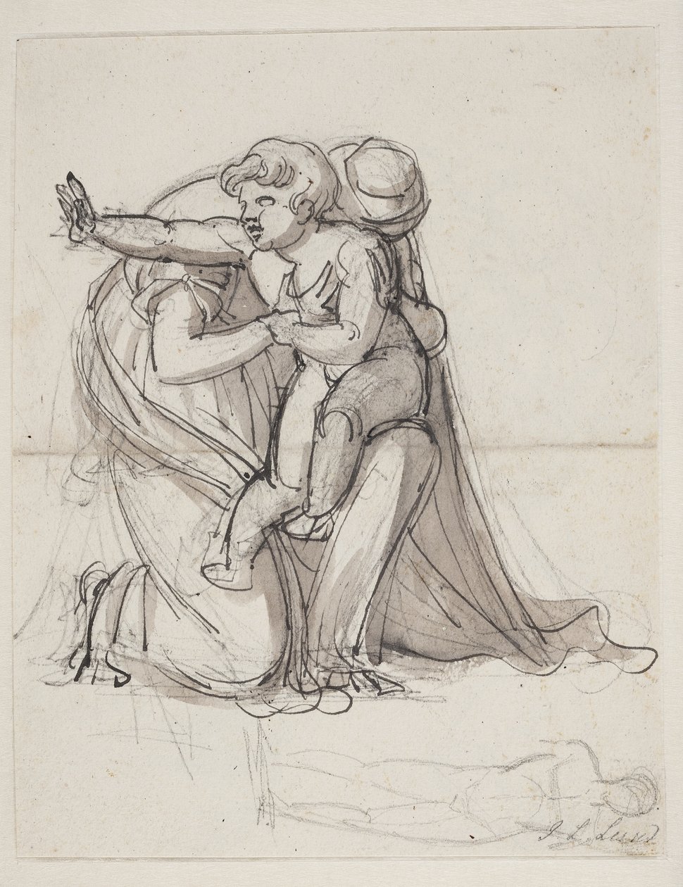 Mother and Child. Study for Andromache Mourning Hector