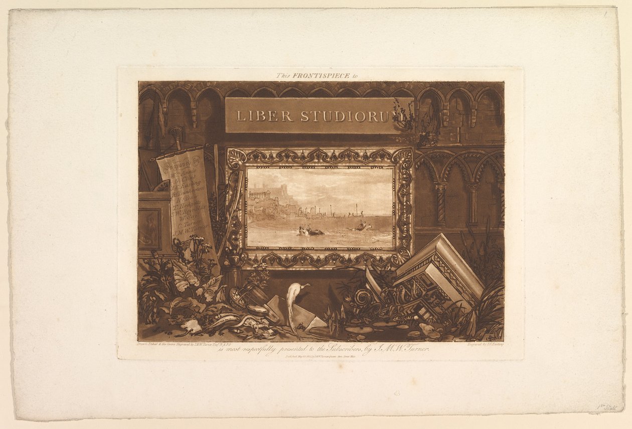 The Frontispiece to Liber Studiorum by Joseph Mallord William Turner