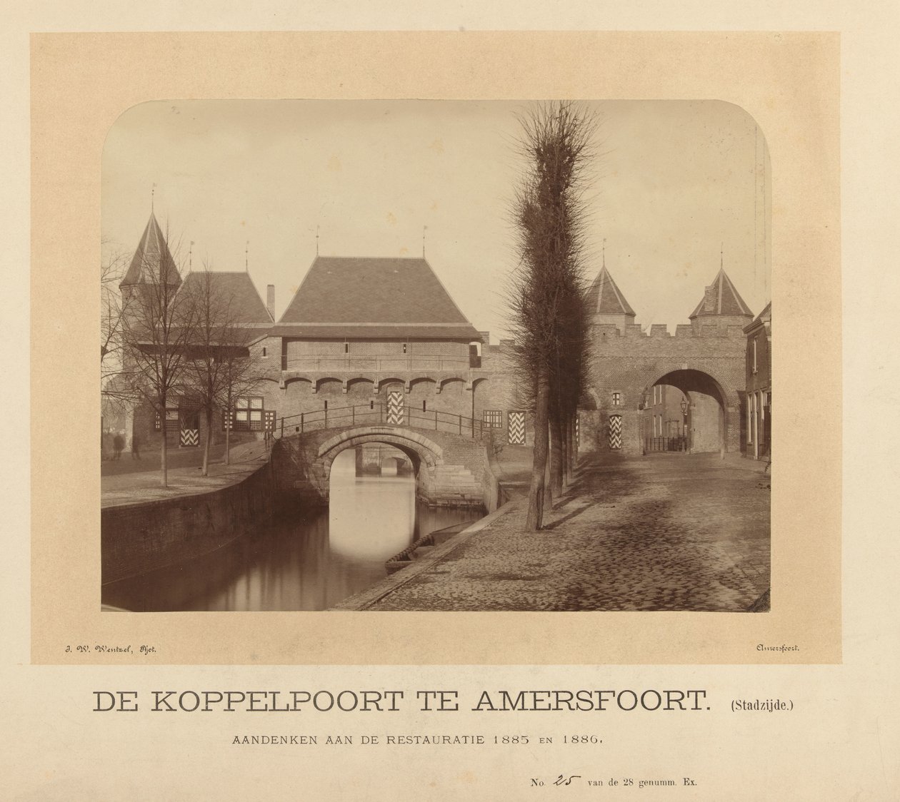 The Koppelpoort in Amersfoort (city side) by J.W. Wentzel