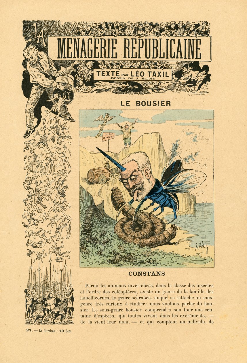 Menagerie Republicaine Humoristic gallery of the main characters of the ...