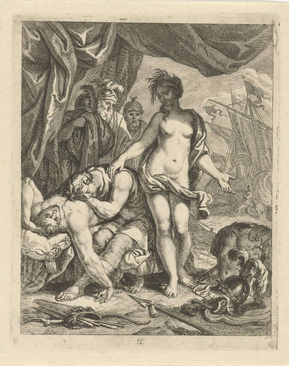 Achilles Mourning the Death of Patroclus, Scenes from the Life of Achilles (series title), Vitam et Mortem Achilli (series title) by J. Alexander Janssens