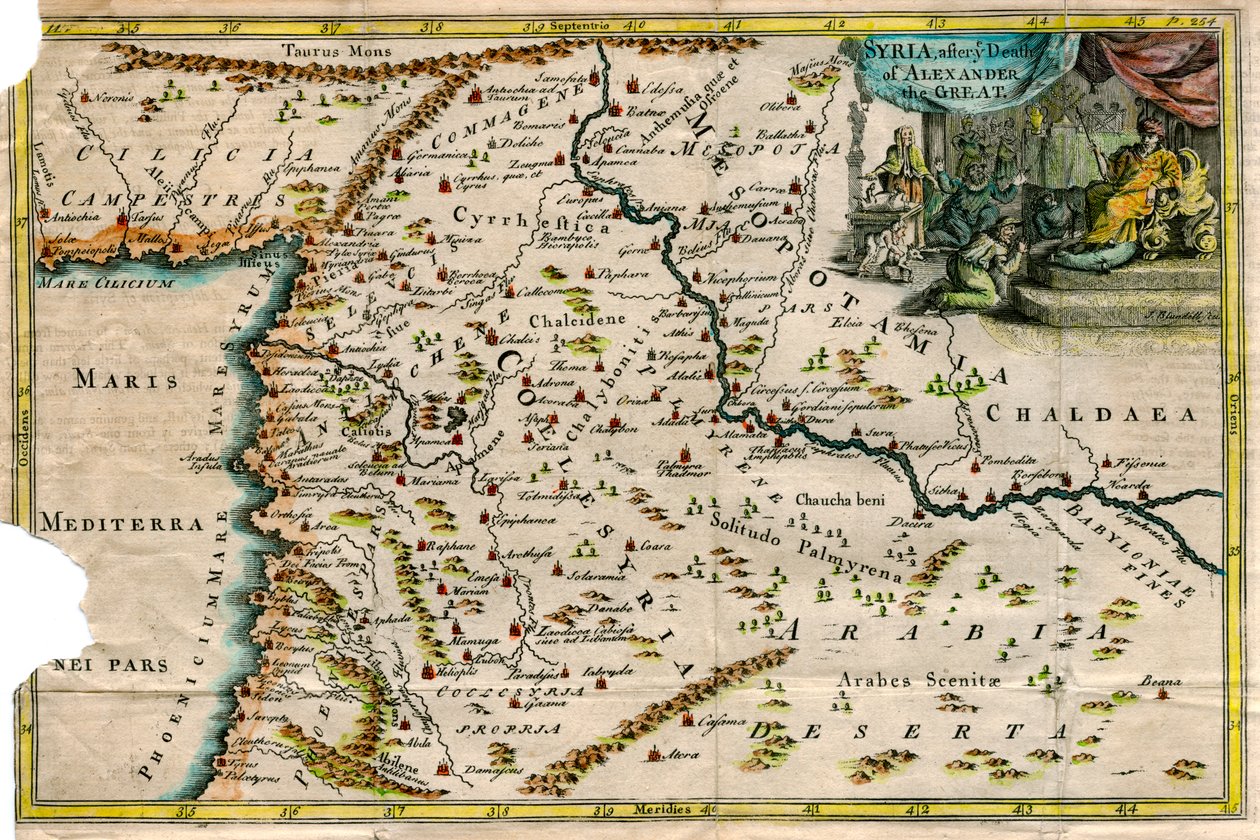 Map of Syria, after the death of Alexander the Great by J Blundell